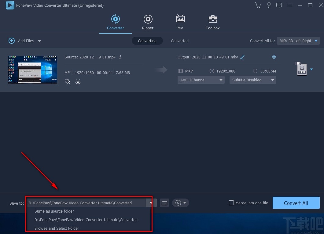 FonePaw Video Converter转换视频格式的方法