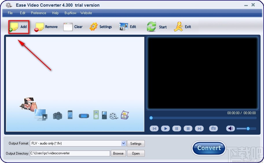 Ease Video Converter裁剪视频画面的方法