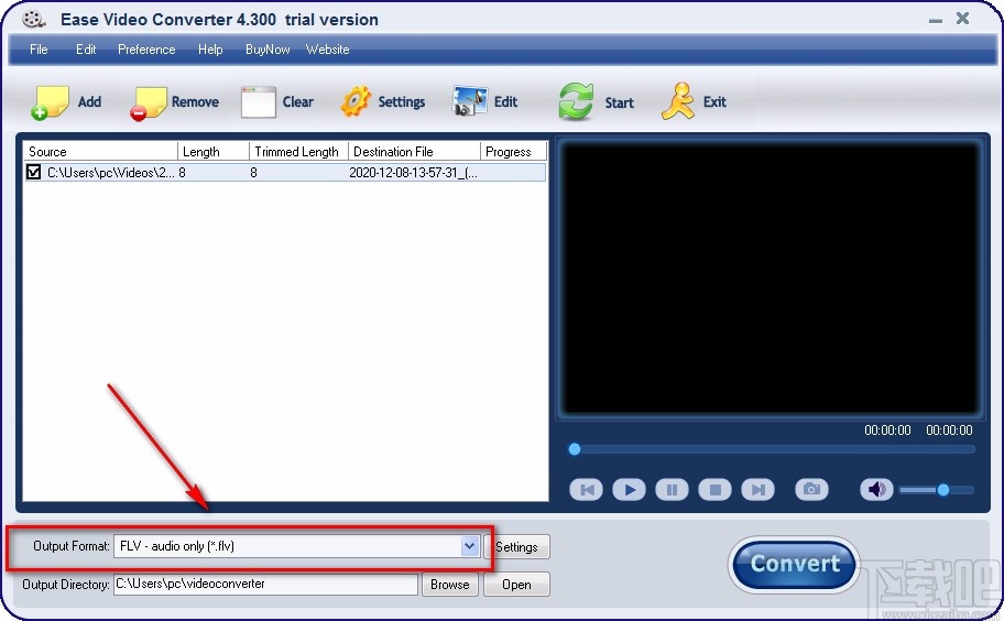 Ease Video Converter裁剪视频画面的方法