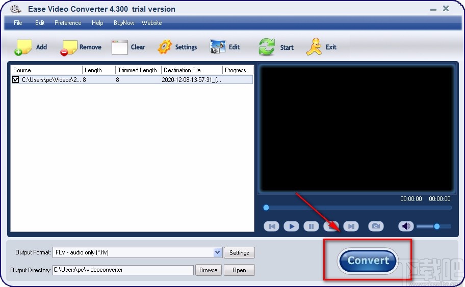 Ease Video Converter裁剪视频画面的方法