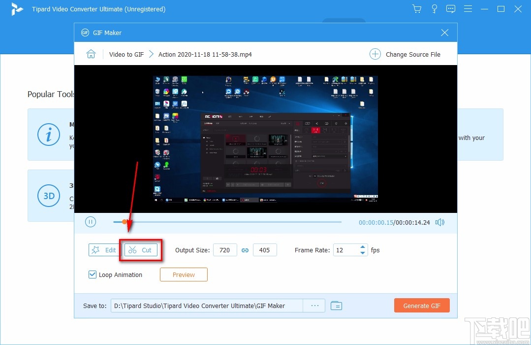 Tipard Video Converter将视频转为GIF的方法