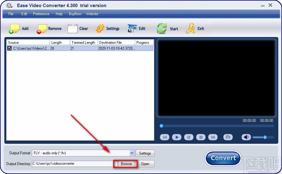Ease Video Converter剪切视频的方法