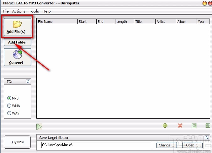 Magic FLAC to MP3 Converter转换音频格式的方法