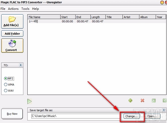 Magic FLAC to MP3 Converter转换音频格式的方法