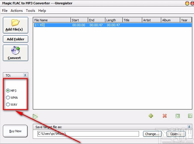 Magic FLAC to MP3 Converter转换音频格式的方法