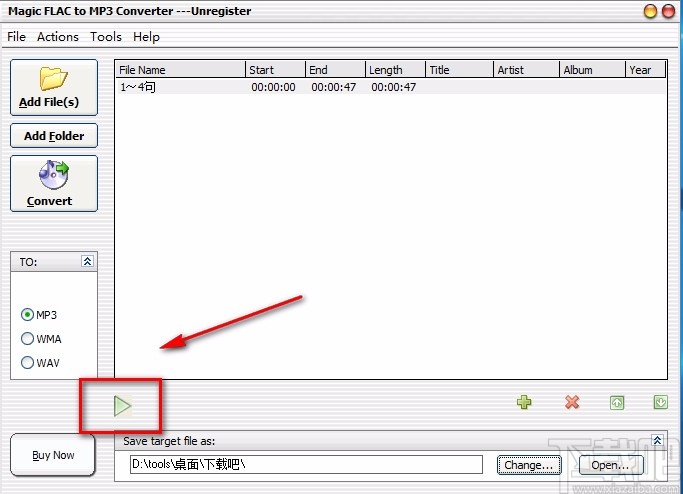 Magic FLAC to MP3 Converter转换音频格式的方法