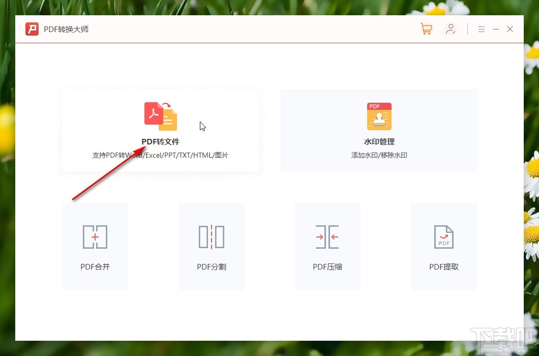 PDF转换大师将PDF转换成图片的方法