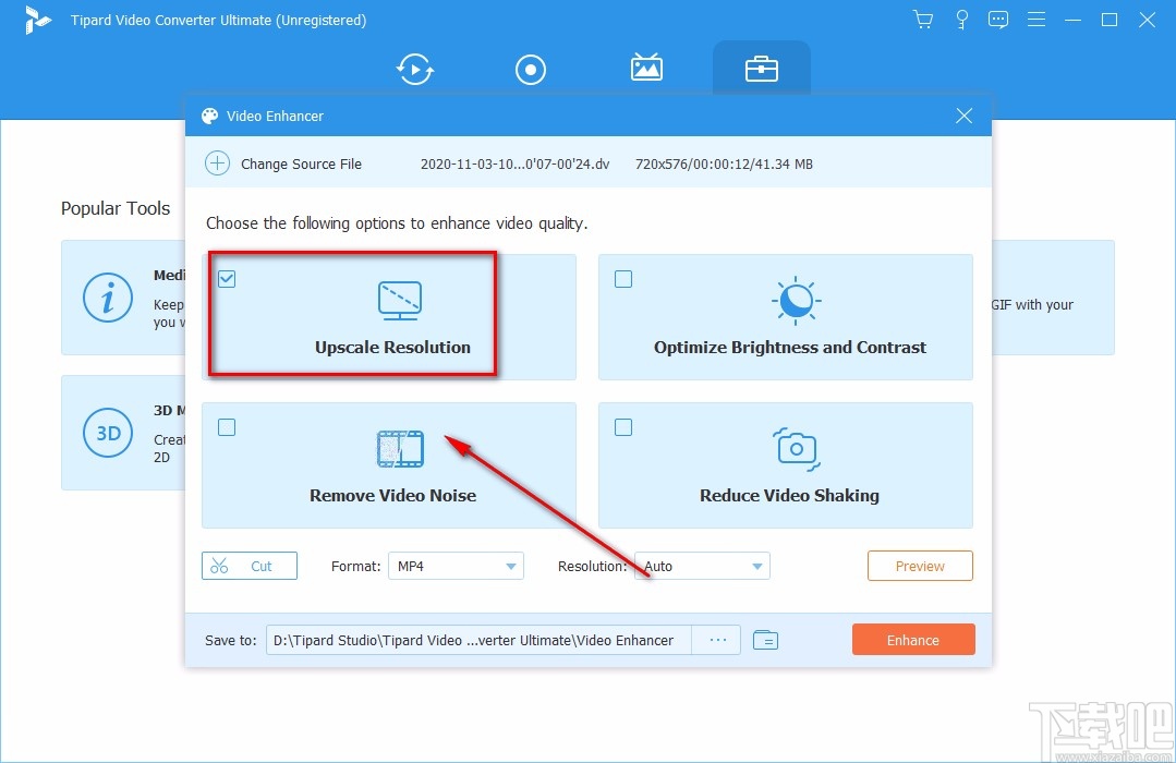 Tipard Video Converter优化视频分辨率的方法