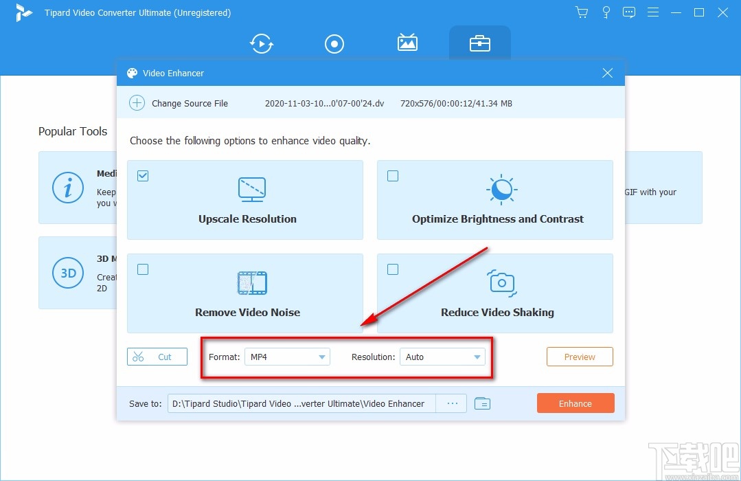 Tipard Video Converter优化视频分辨率的方法
