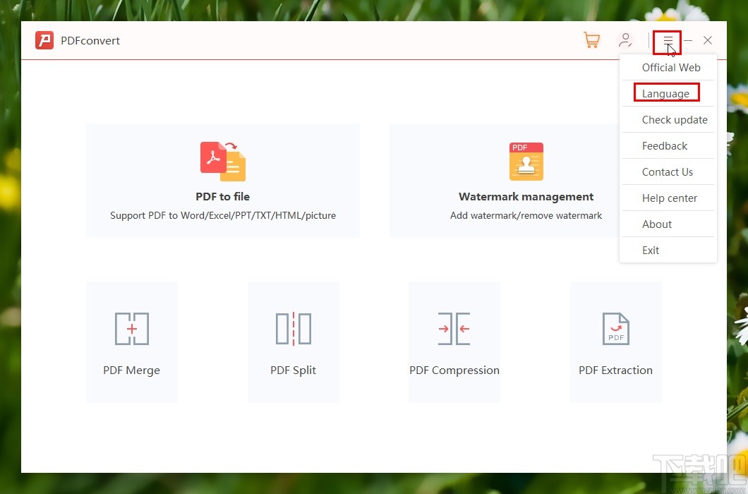 PDF转换大师设置中文界面的方法