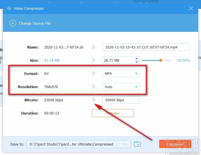 Tipard Video Converter压缩视频的方法
