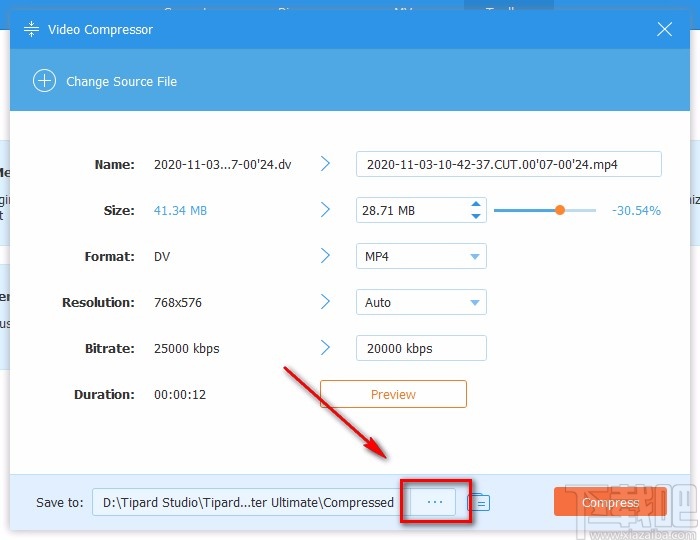 Tipard Video Converter压缩视频的方法