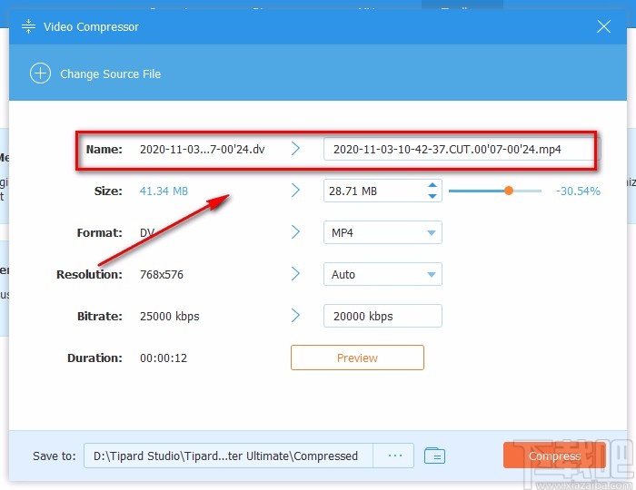 Tipard Video Converter压缩视频的方法