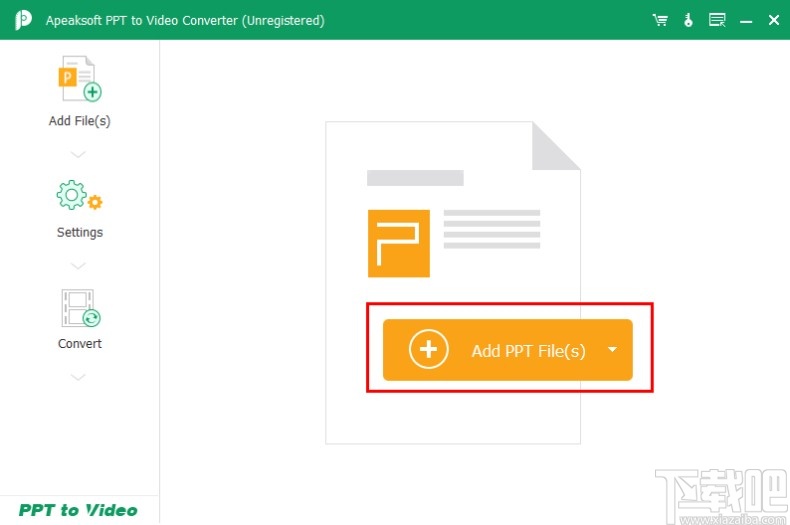 Apeaksoft PPT to Video Converter转换PPT为视频文件的方法