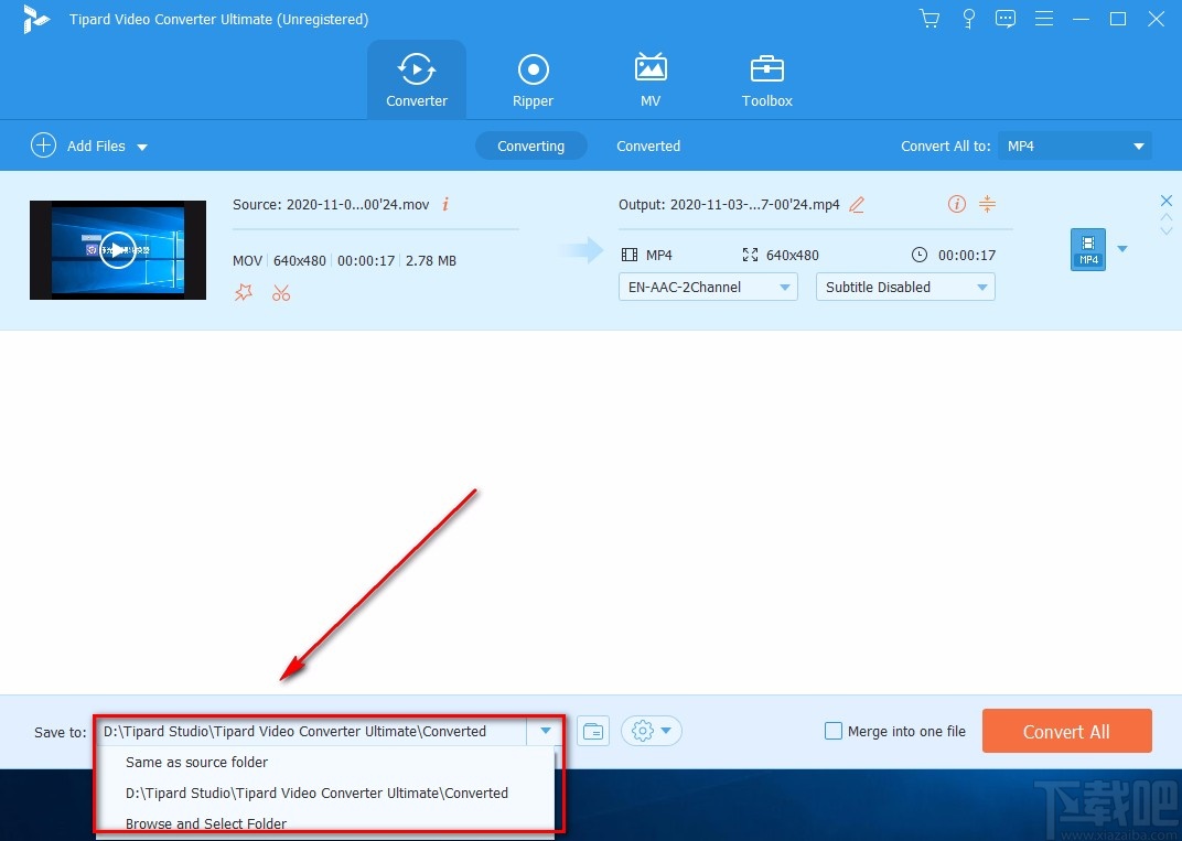 Tipard Video Converter转换视频格式的方法