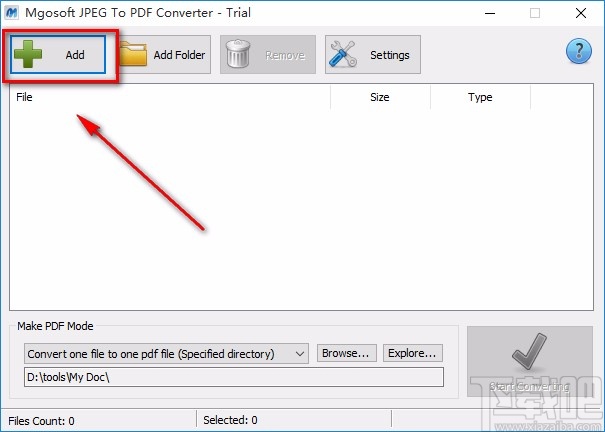 Mgosoft JPEG To PDF Converter将JPG转为PDF的方法