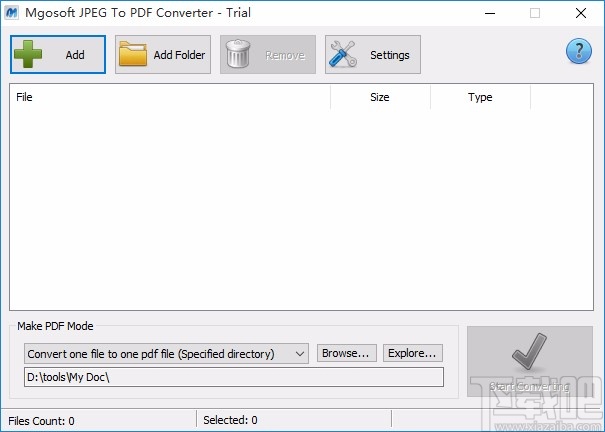 Mgosoft JPEG To PDF Converter将JPG转为PDF的方法