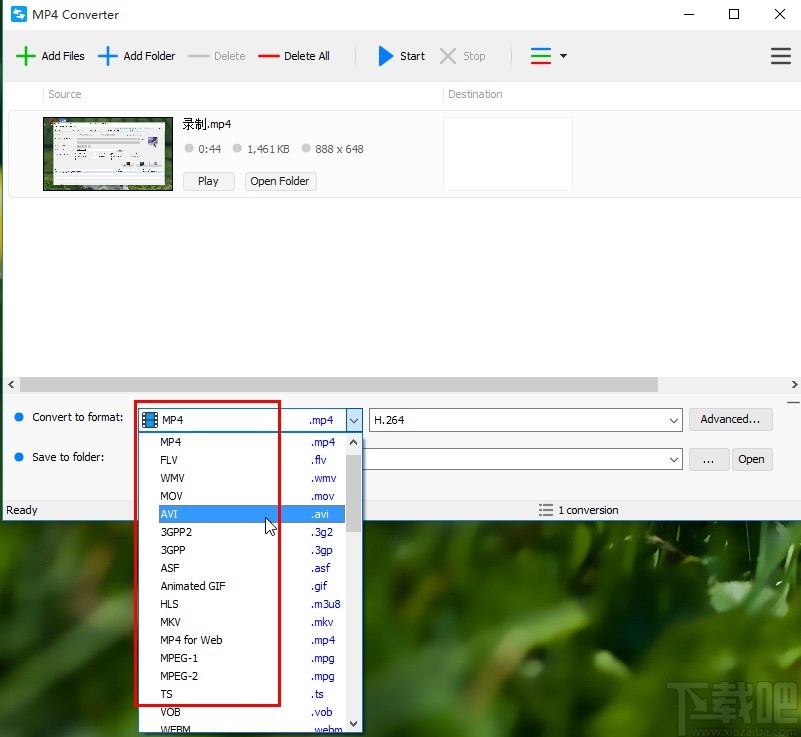 Tomabo MP4 Converter转换视频格式的方法