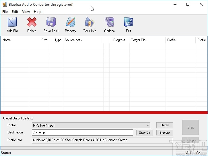 Bluefox Audio Converter设置中文界面的方法