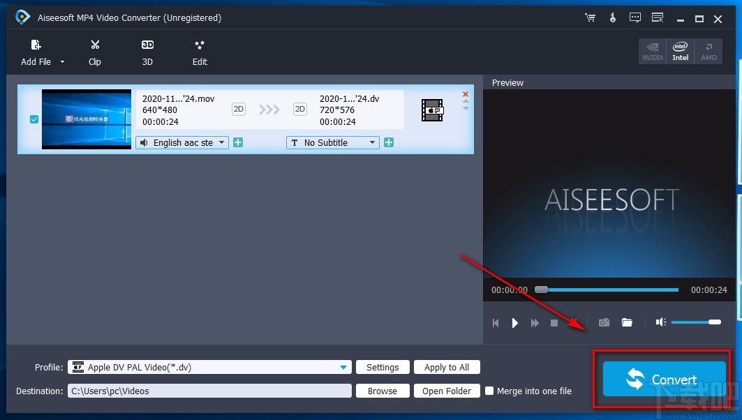 Aiseesoft MP4 Video Converter裁剪视频画面的方法