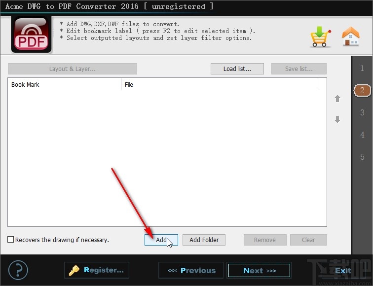 Acme DWG to PDF Converter转换PDF文件的操作方法