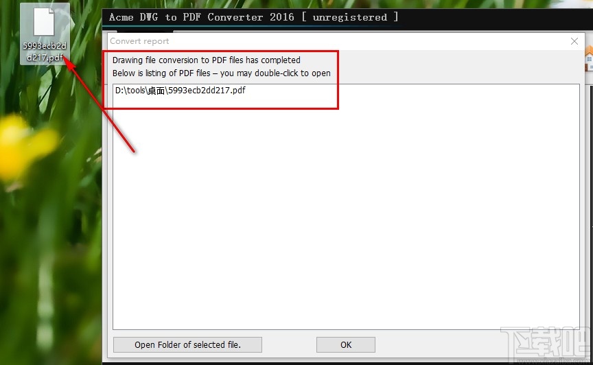 Acme DWG to PDF Converter转换PDF文件的操作方法