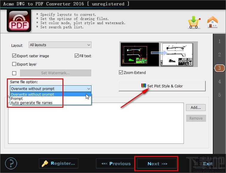 Acme DWG to PDF Converter转换PDF文件的操作方法