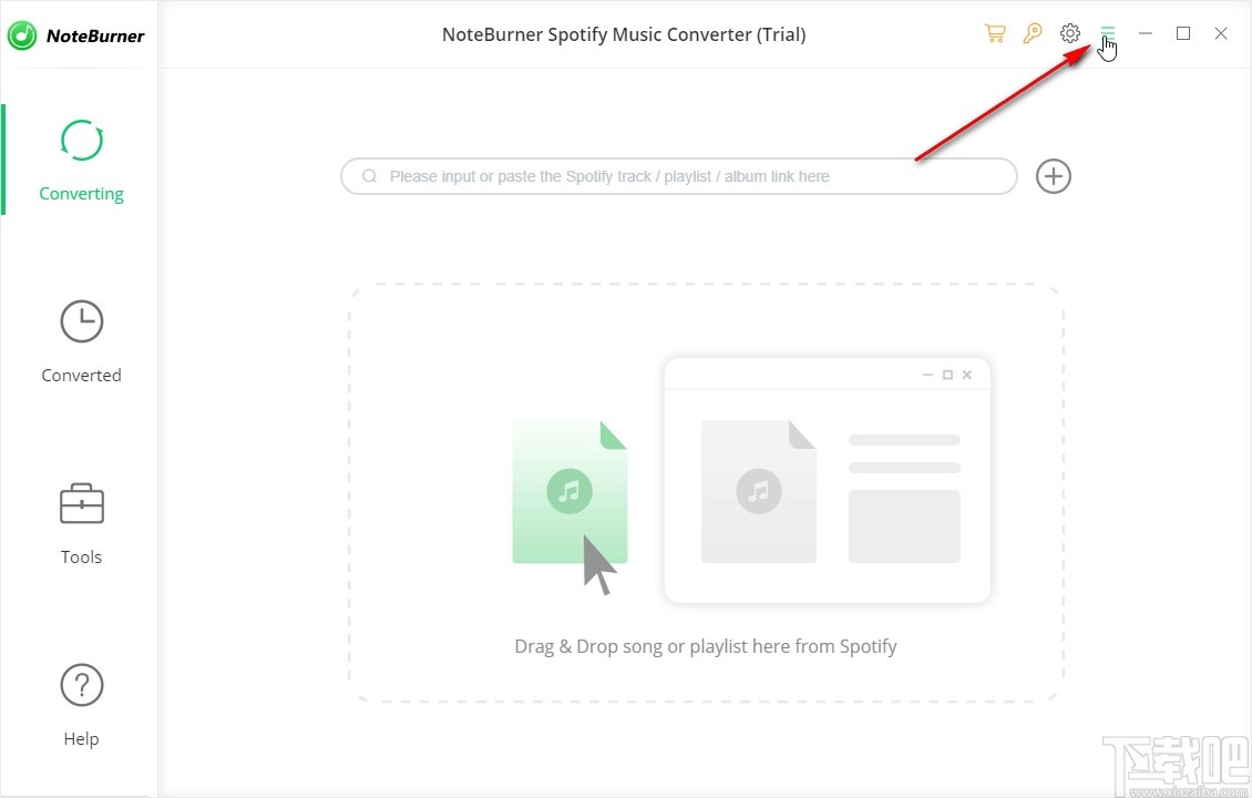 NoteBurner Spotify Music Converter设置中文界面的方法