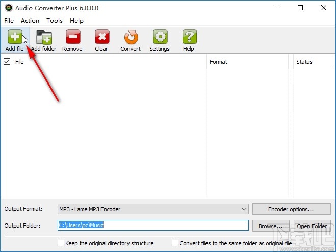 Abyssmedia Audio Converter Plus转换音频格式的操作方法