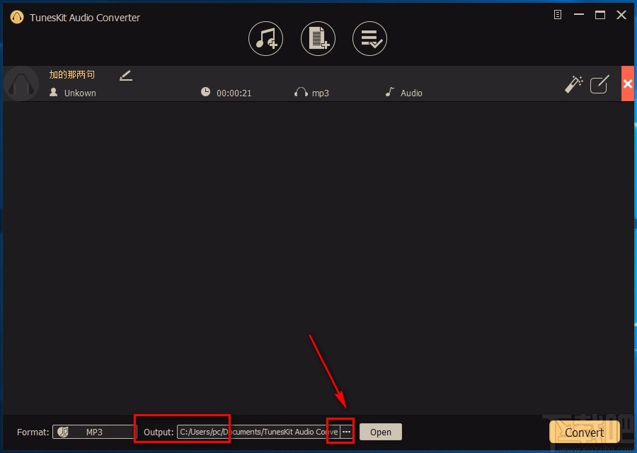 TunesKit Audio Converter转换音频格式的方法