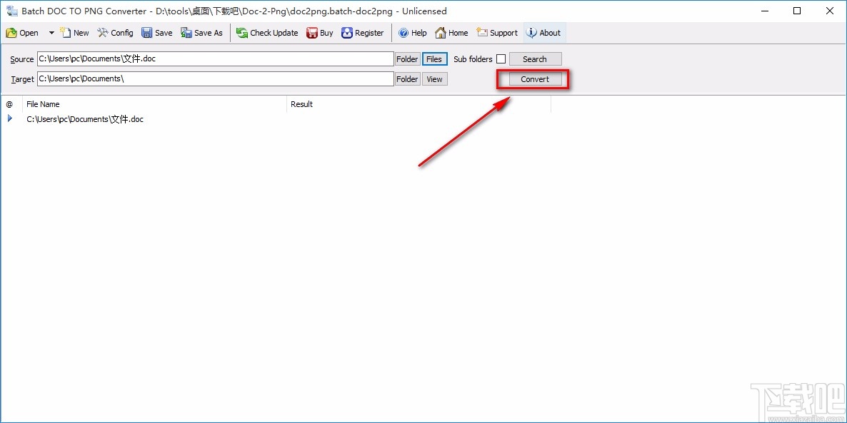 Batch Word to PNG Converte转换文件格式的方法
