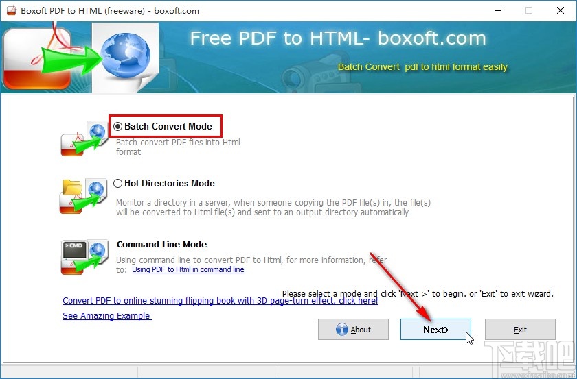 Boxoft PDF to Html的使用方法