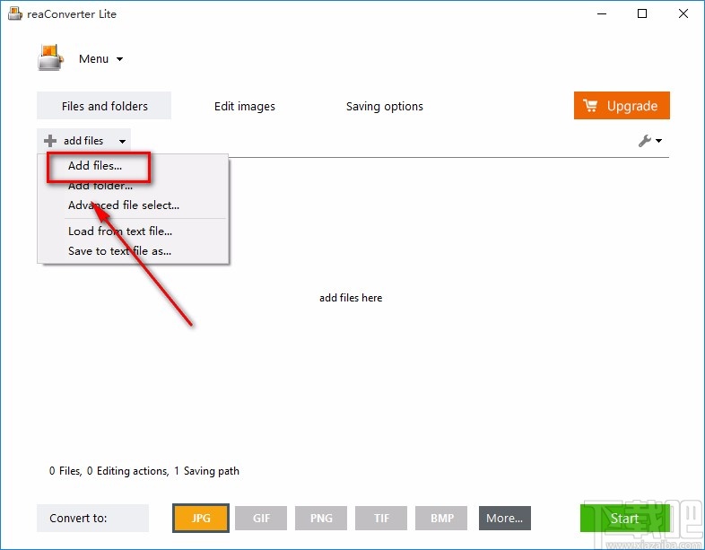 reaConverter Lite转换图片格式的方法