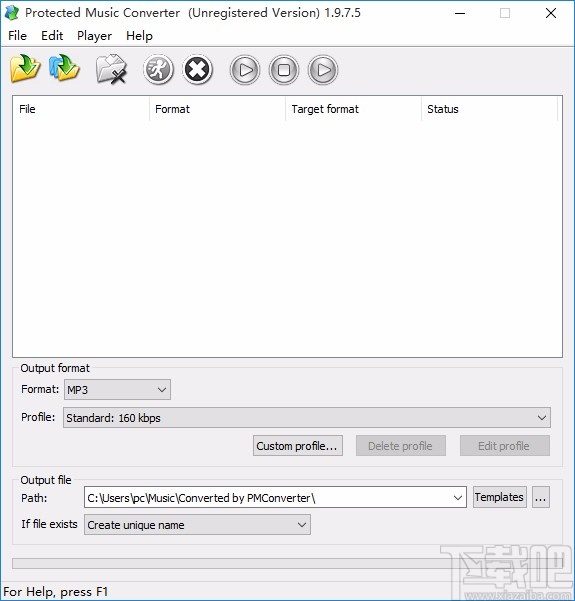 Protected Music Converter转换音频格式的方法