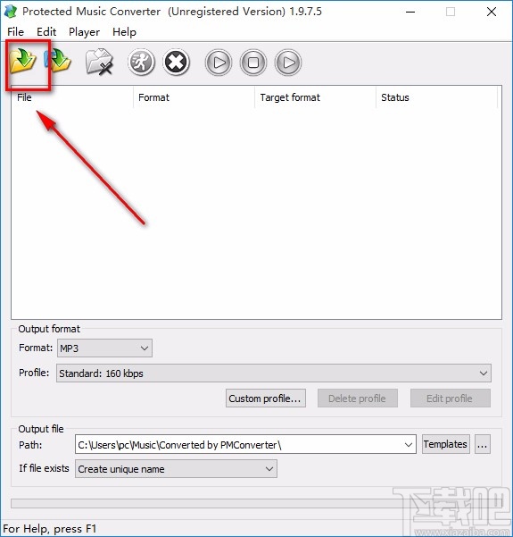 Protected Music Converter转换音频格式的方法