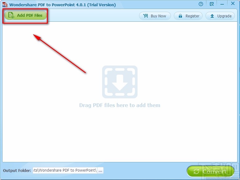 Wondershare PDF to PowerPoint Converter转换文件格式的方法