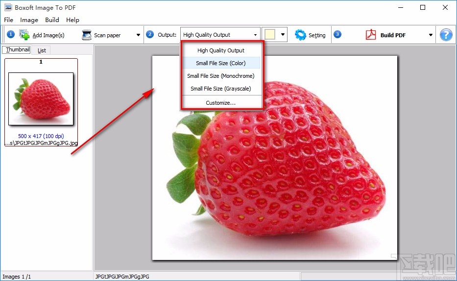 Boxoft Image to PDF将图片转为PDF的方法