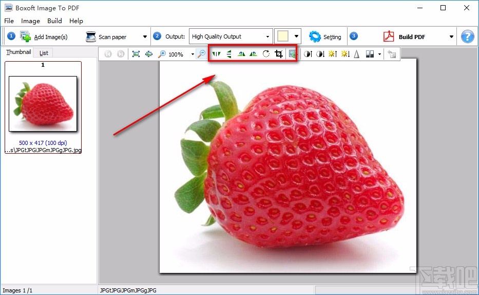 Boxoft Image to PDF将图片转为PDF的方法