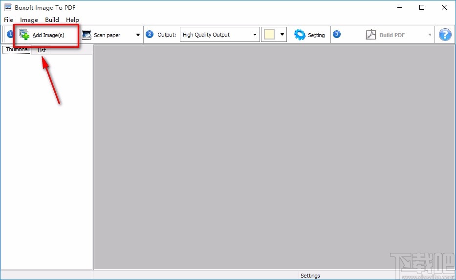 Boxoft Image to PDF将图片转为PDF的方法