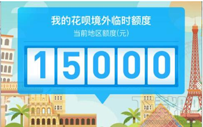 支付宝蚂蚁花呗怎么领境外临时额度？