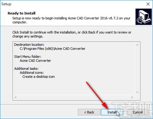 acme cad converter安装教程