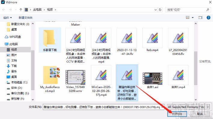 Vidmore转换视频格式的方法