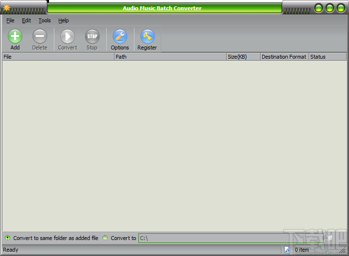 Audio Music Batch Converter将MP3音频转为WMA音频的方法