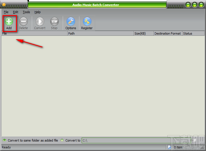 Audio Music Batch Converter将MP3音频转为WMA音频的方法