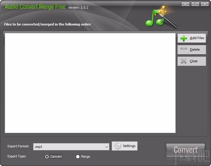 Audio Convert Merge Free转换音频格式的方法