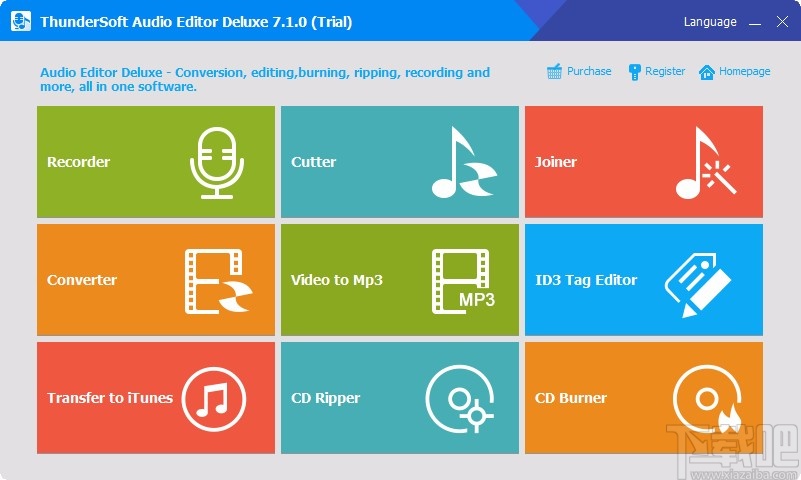 ThunderSoft Audio Editor Deluxe设置中文的方法