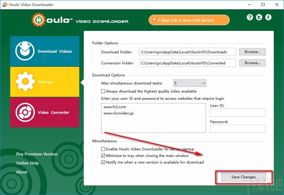 Houlo Video Downloader设置任务下载数量的方法