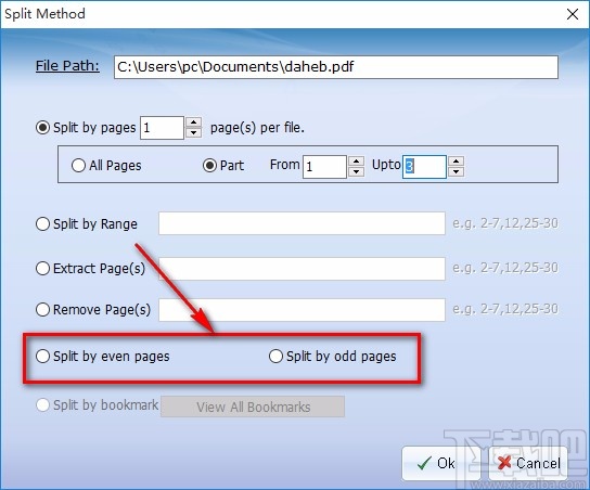 Axommsoft PDF Splitter分割PDF的方法