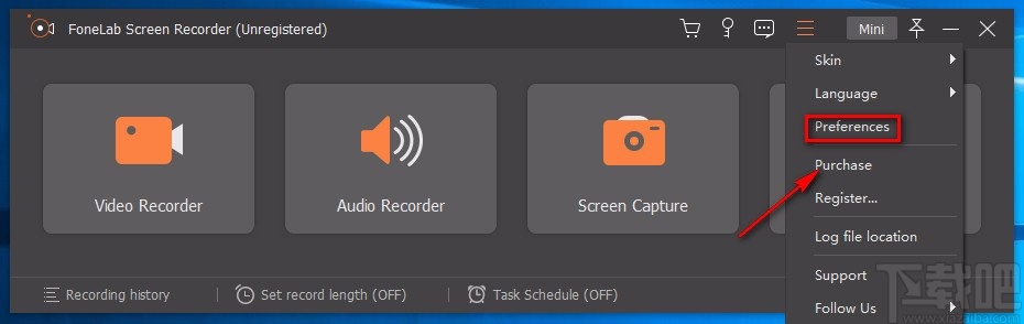 FoneLab Screen Recorder设置默认保存路径的方法