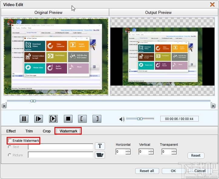 4Easysoft FLV to Video Converter给视频添加水印的方法